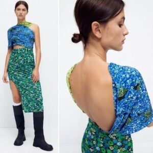 Zara Cutout Floral Dress